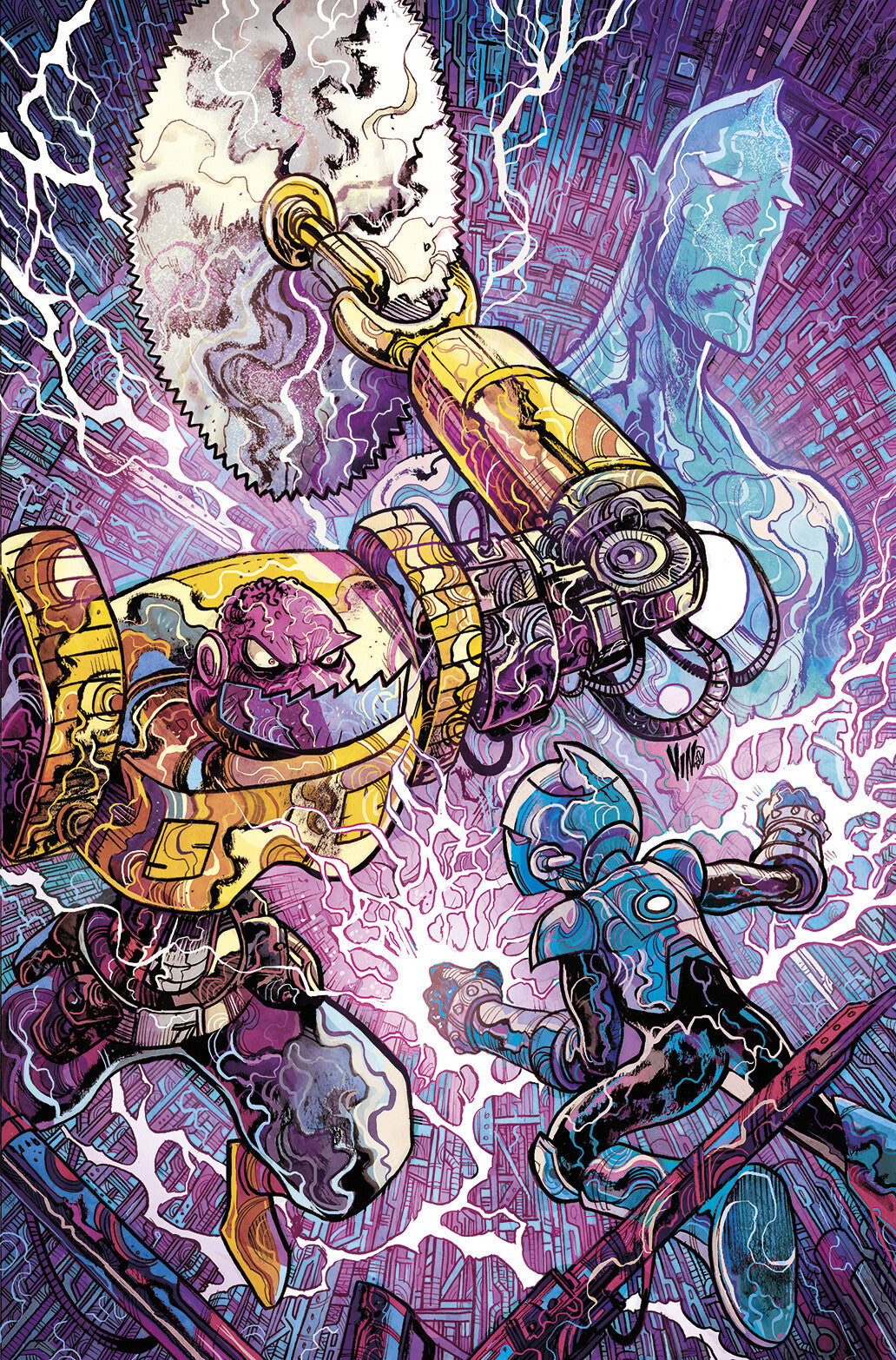 Vincenzo Riccardi Original Art Okratron #1 Cover