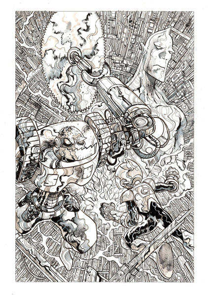 Vincenzo Riccardi Original Art Okratron #1 Cover