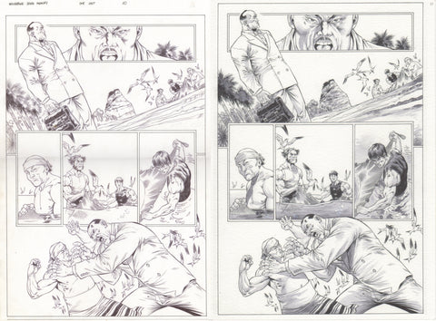 Paco Diaz Original Art Rampaging Wolverine: Sensory Memory P10 Set