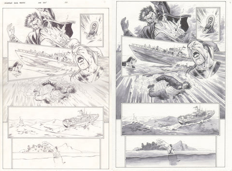 Paco Diaz Original Art Rampaging Wolverine: Sensory Memory P4 Set