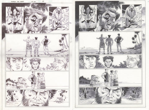 Paco Diaz Original Art Rampaging Wolverine: Sensory Memory P8 Set
