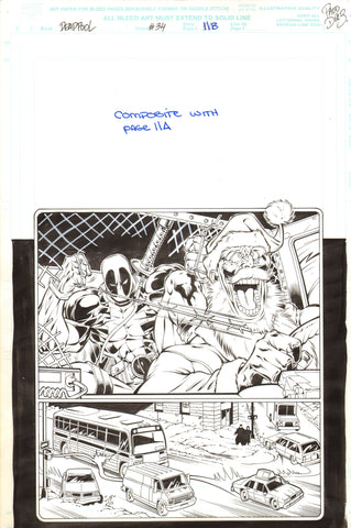 Paco Diaz Original Art Deadpool #34 Page 11