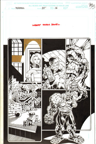 Paco Diaz Original Art Deadpool #35 Page 16