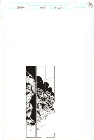 Paco Diaz Original Art Deadpool #35 Page 17 Panel