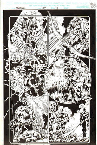 Paco Diaz Original Art Deadpool #35 Page 18