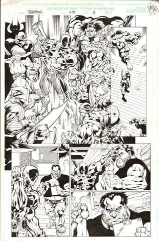 Paco Diaz Original Art Deadpool #38 Page 14
