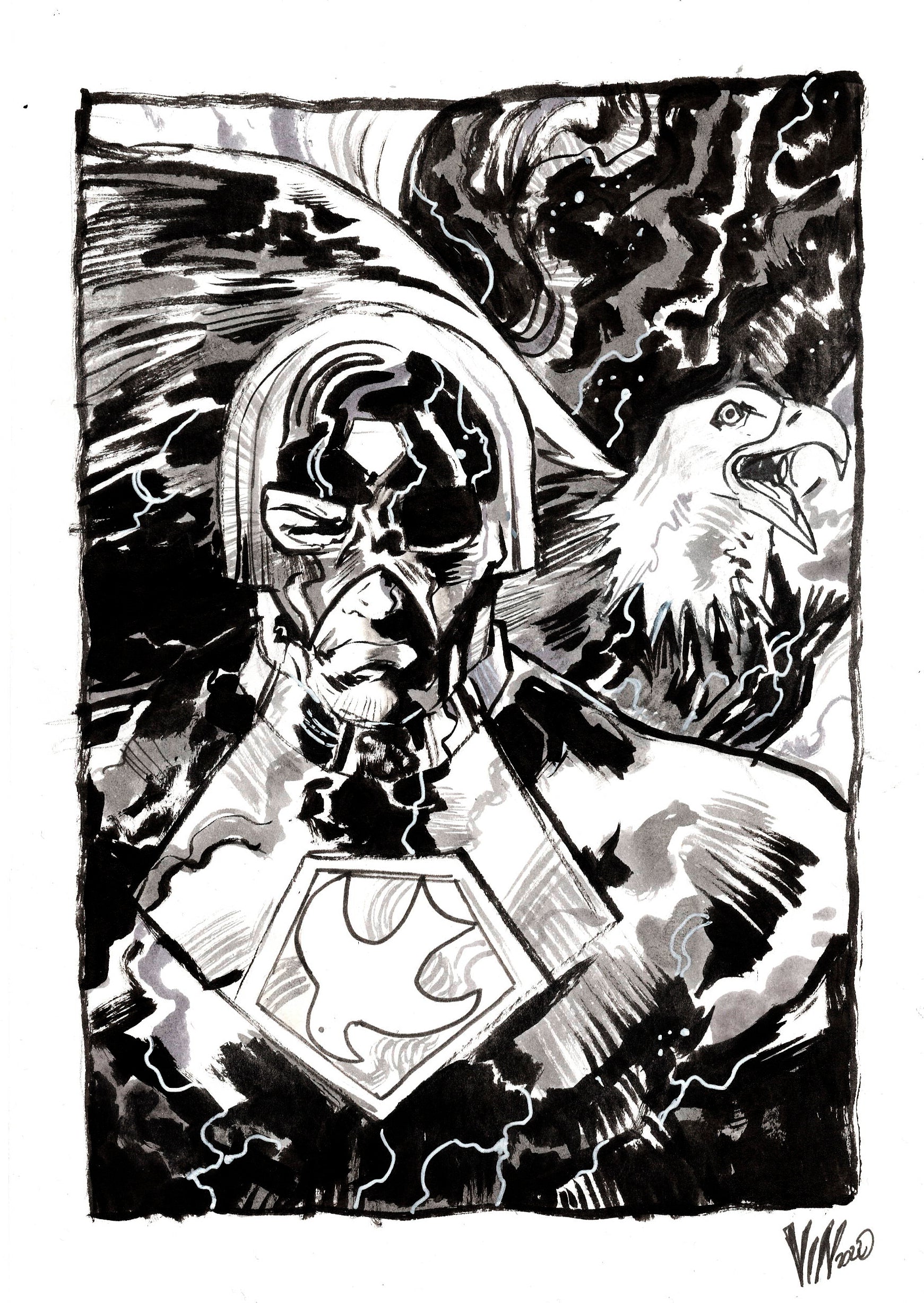 Vincenzo Riccardi Original Peacemaker A5 Sketch