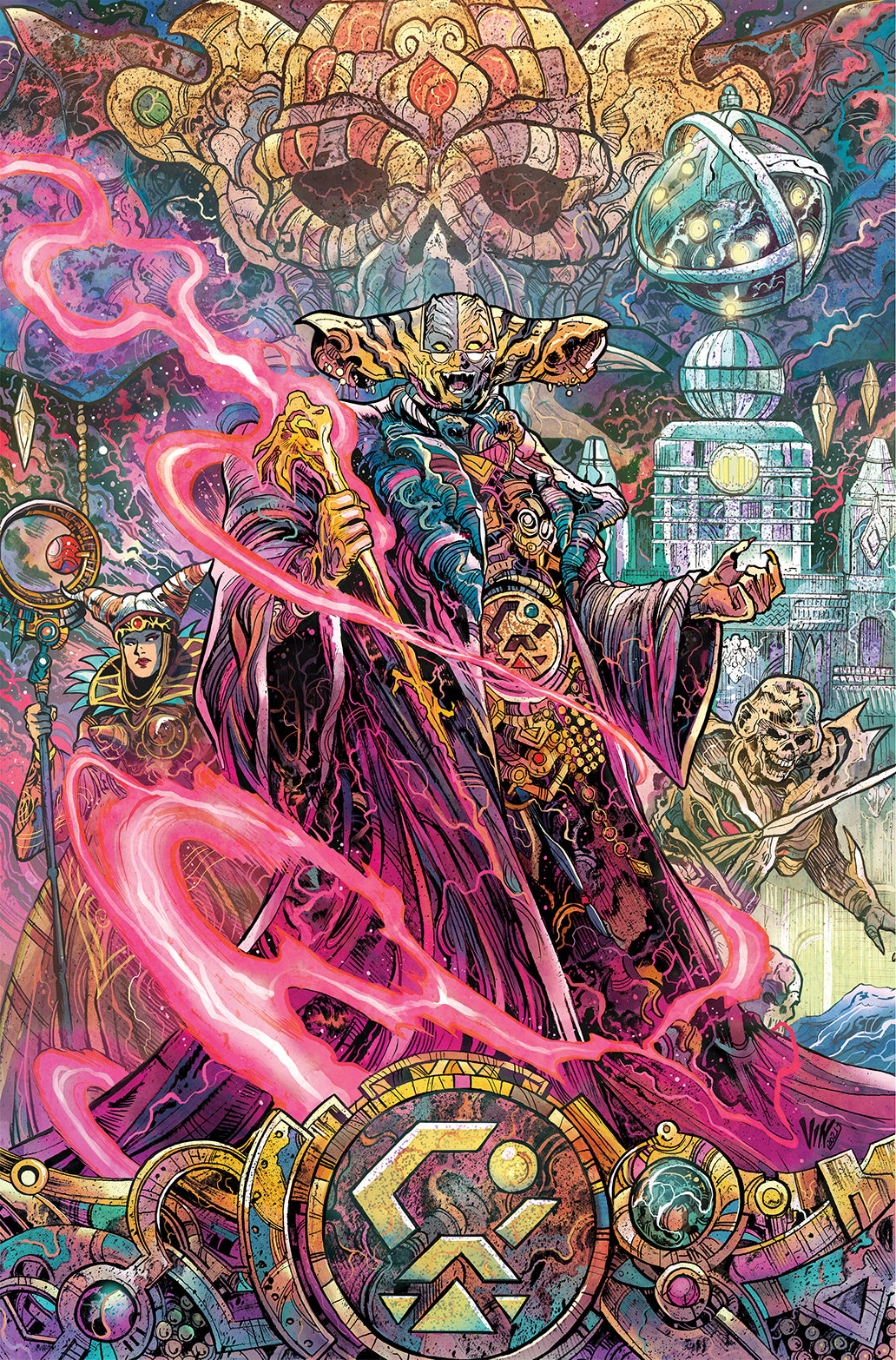 Vincenzo Riccardi Original Art Power Rangers Unlimited: Edge of Darkness #1 Cover