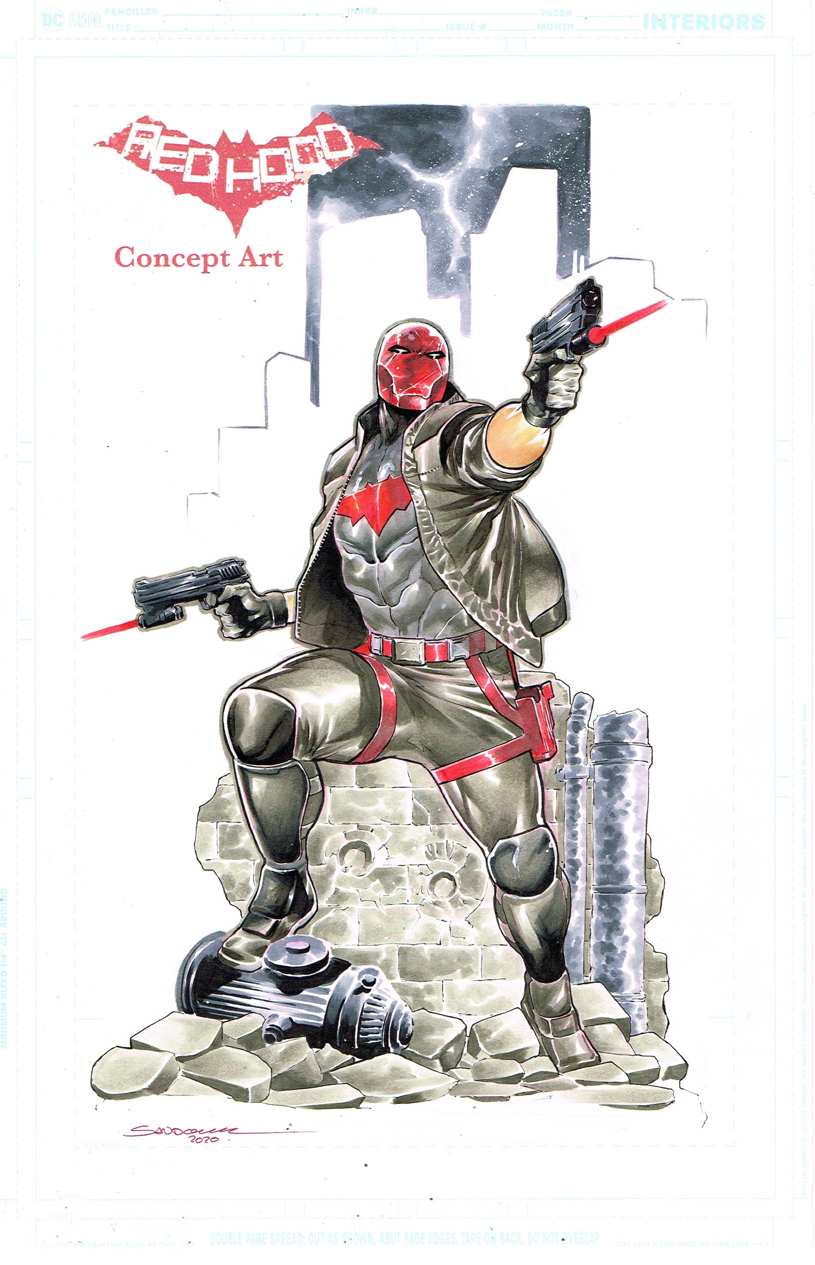 Rafa Sandoval Original Art Red Hood XM Studios Statue Concept