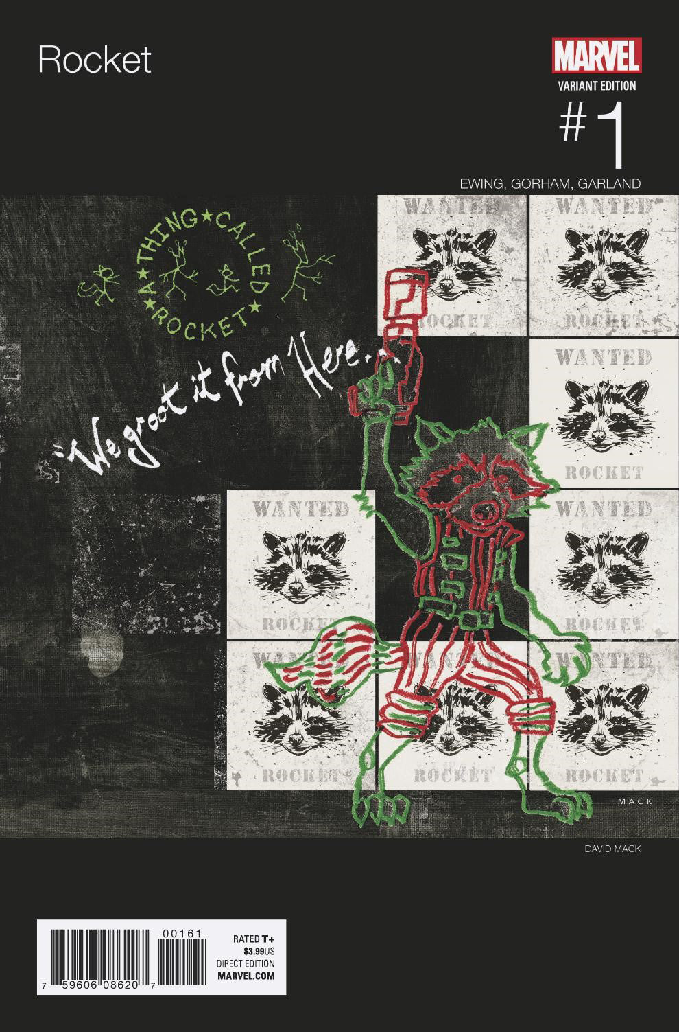 David Mack Original Art Rocket #1 Hip Hop Cover