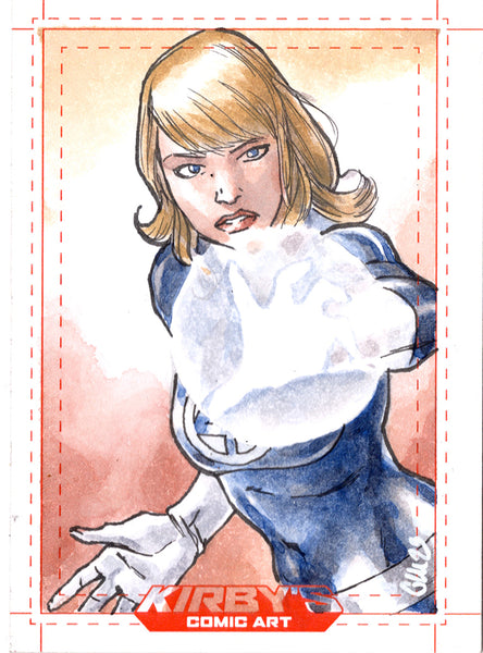 Guillaume Martinez Original Art Sue Storm Invisible Woman Sketch Card