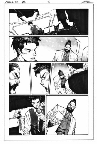 Dike Ruan Original Art Shang-Chi #2 Featuring Captain America Page 18