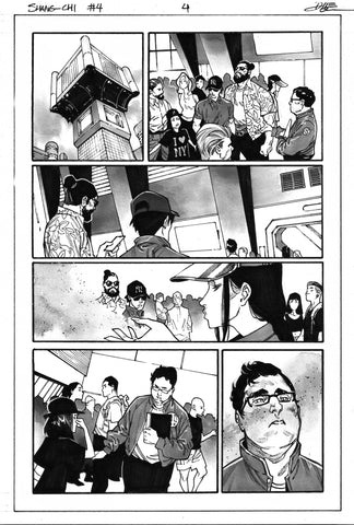 Dike Ruan Original Art Shang-Chi #4 Featuring Fantastic Four Page 4