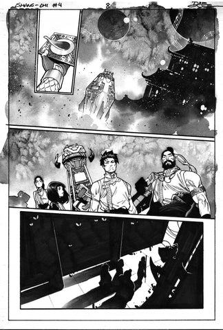 Dike Ruan Original Art Shang-Chi #4 Featuring Fantastic Four Page 8