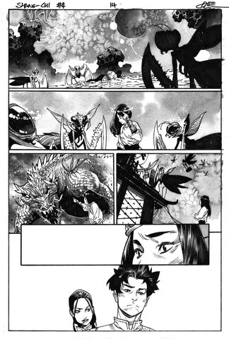 Dike Ruan Original Art Shang-Chi #4 Featuring Fantastic Four Page 14