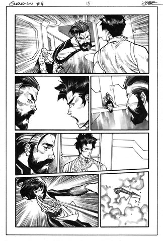 Dike Ruan Original Art Shang-Chi #4 Featuring Fantastic Four Page 18