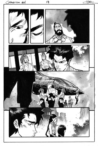 Dike Ruan Original Art Shang-Chi #6 Featuring Thor Page 17