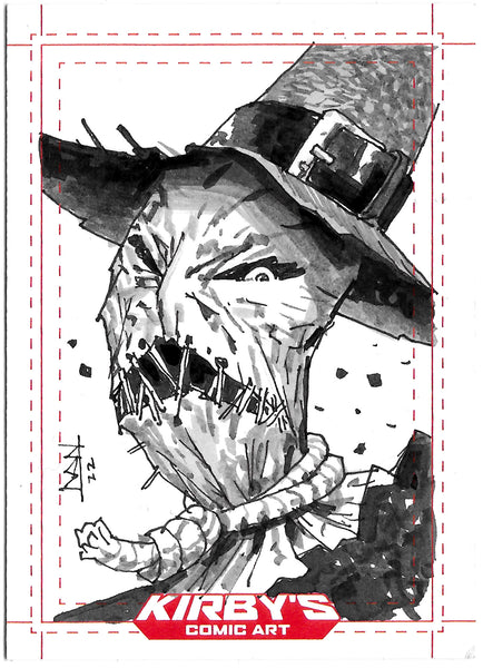 Michal Ivan Original Art Scarecrow Sketch Card