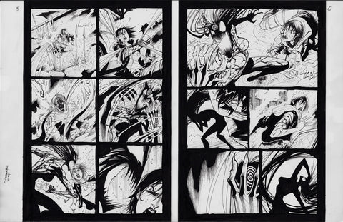 Gerardo Sandoval Original Art Absolute Carnage Scream #2 Page 5-6
