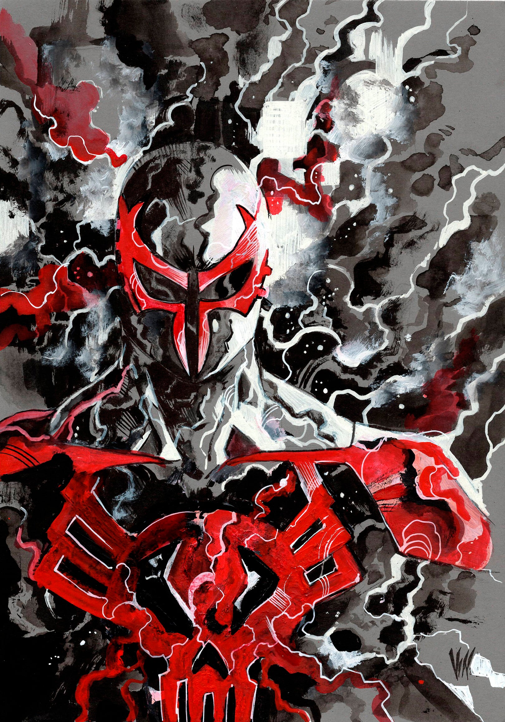 Vincenzo Riccardi Original Art Spider-Man 2099 Illustration