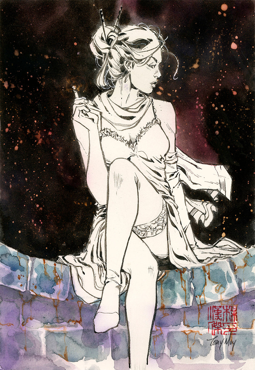 Tony Moy Original Art Starlight Personal Illustration