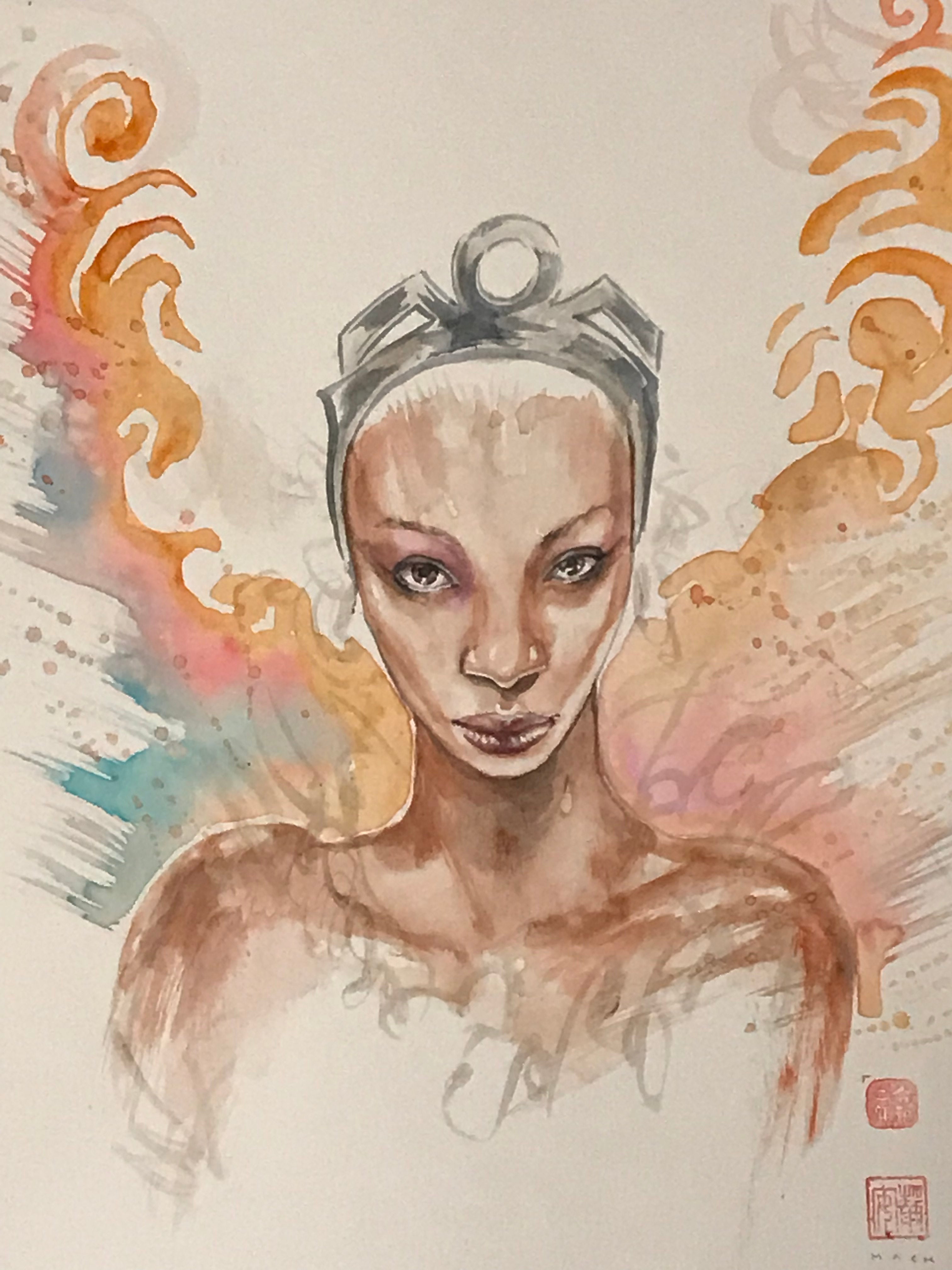David Mack Original Art Storm Illustration 2