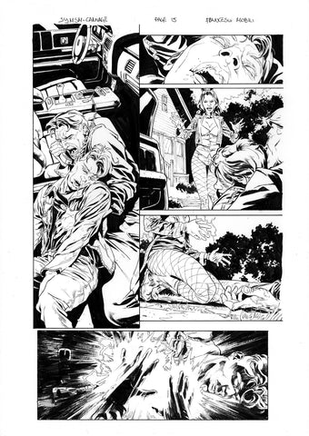 Francesco Mobili Original Art Symbiote Spider-Man Absolute Carnage #1 Page 15