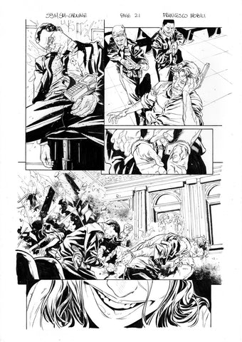 Francesco Mobili Original Art Symbiote Spider-Man Absolute Carnage #1 Page 21