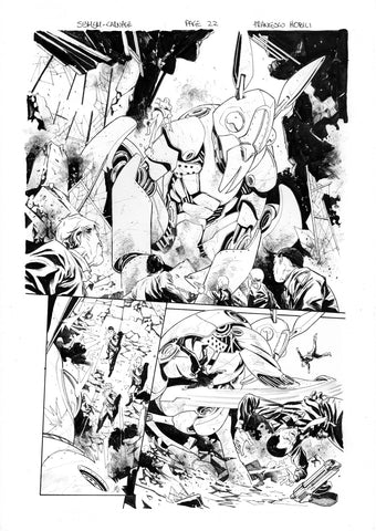 Francesco Mobili Original Art Symbiote Spider-Man Absolute Carnage #1 Page 22
