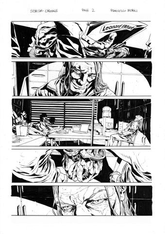 Francesco Mobili Original Art Symbiote Spider-Man Absolute Carnage #1 Page 2