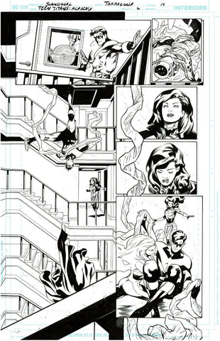Rafa Sandoval Original Art Teen Titans Academy #2 Page 14