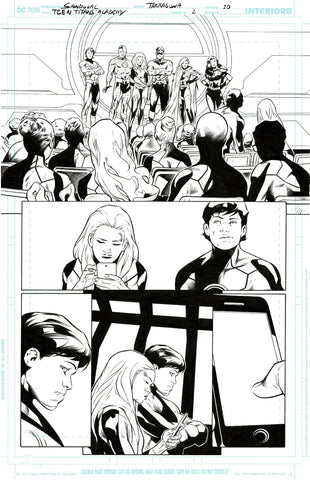 Rafa Sandoval Original Art Teen Titans Academy #2 Page 20