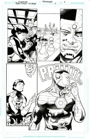 Rafa Sandoval Original Art Teen Titans Academy #2 Page 6