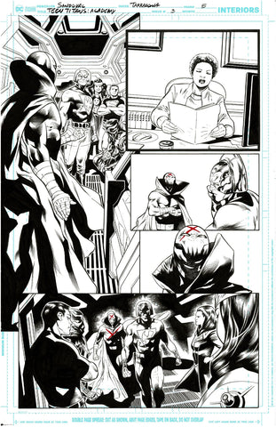 Rafa Sandoval Original Art Teen Titans Academy #3 Page 5
