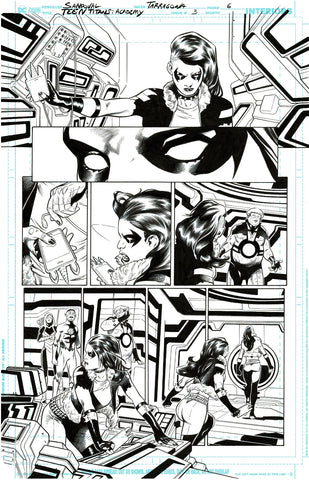 Rafa Sandoval Original Art Teen Titans Academy #3 Page 6