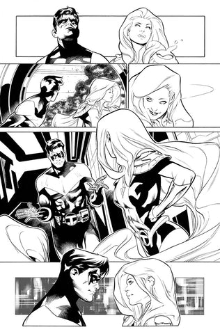 Rafa Sandoval Original Art Teen Titans Academy #1 Page 21
