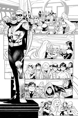 Rafa Sandoval Original Art Teen Titans Academy #1 Page 4