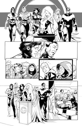 Rafa Sandoval Original Art Teen Titans Academy #1 Page 5