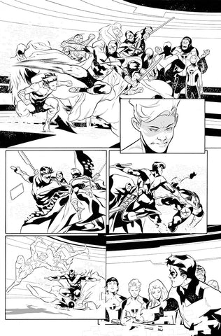 Rafa Sandoval Original Art Teen Titans Academy #1 Page 8