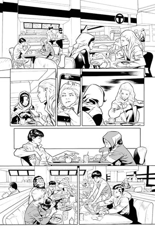 Rafa Sandoval Original Art Teen Titans Academy #1 Page 9