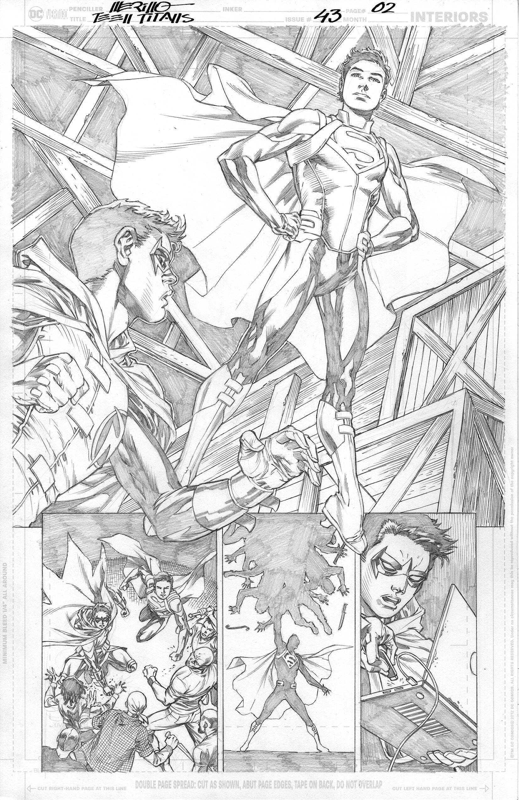 Jesus Merino Original Art Teen Titans #43 Page 2