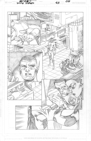 Jesus Merino Original Art Teen Titans #43 Page 4