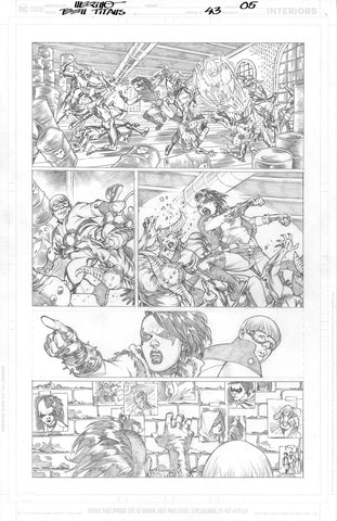 Jesus Merino Original Art Teen Titans #43 Page 5