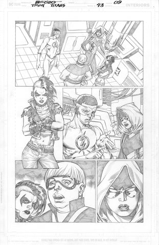 Jesus Merino Original Art Teen Titans #43 Page 9