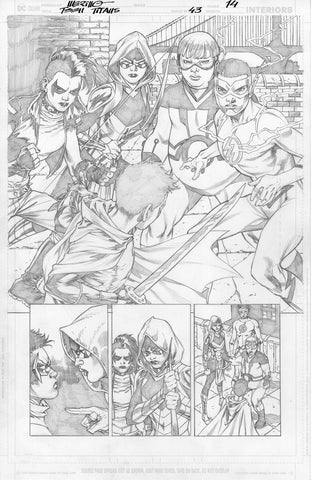 Jesus Merino Original Art Teen Titans #43 Page 14