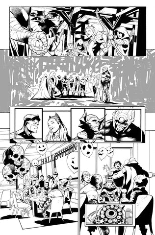 Rafa Sandoval Original Art Future State: Teen Titans #2 Page 4