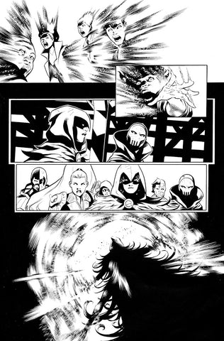 Rafa Sandoval Original Art Future State: Teen Titans #2 Page 5