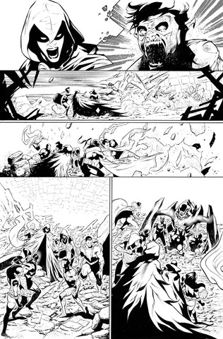 Rafa Sandoval Original Art Future State: Teen Titans #2 Page 9