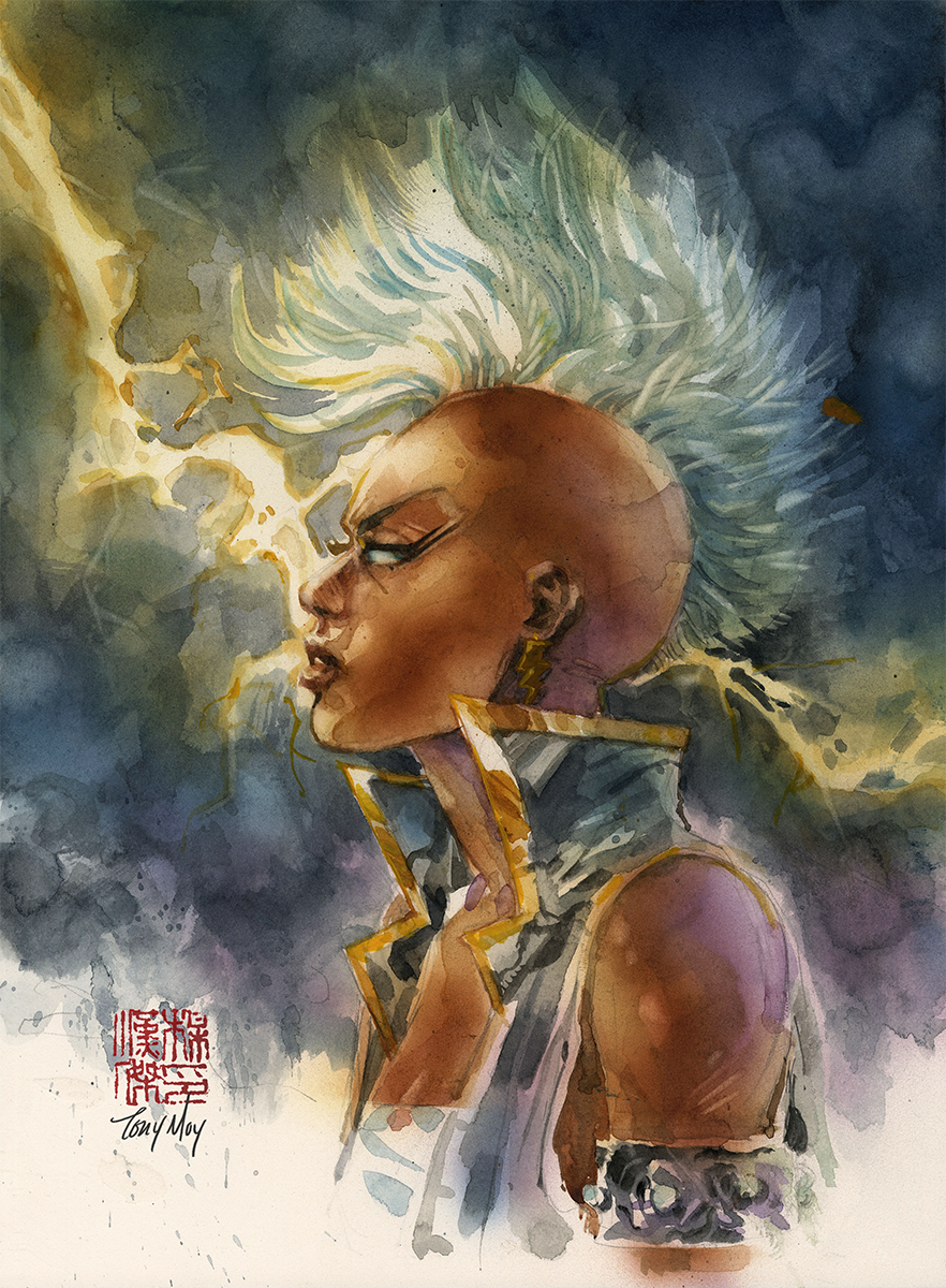 Tony Moy Original Art Punk Storm 9x12