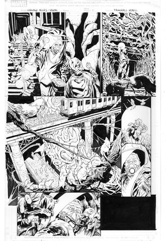 Francesco Mobili Original Art Symbiote Spider-Man Absolute Carnage #15 Post Credits Page